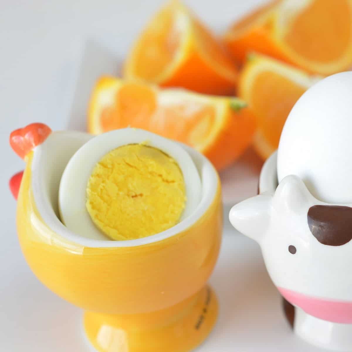 Hard Boiled Egg and Oranges Super Healthy Kids